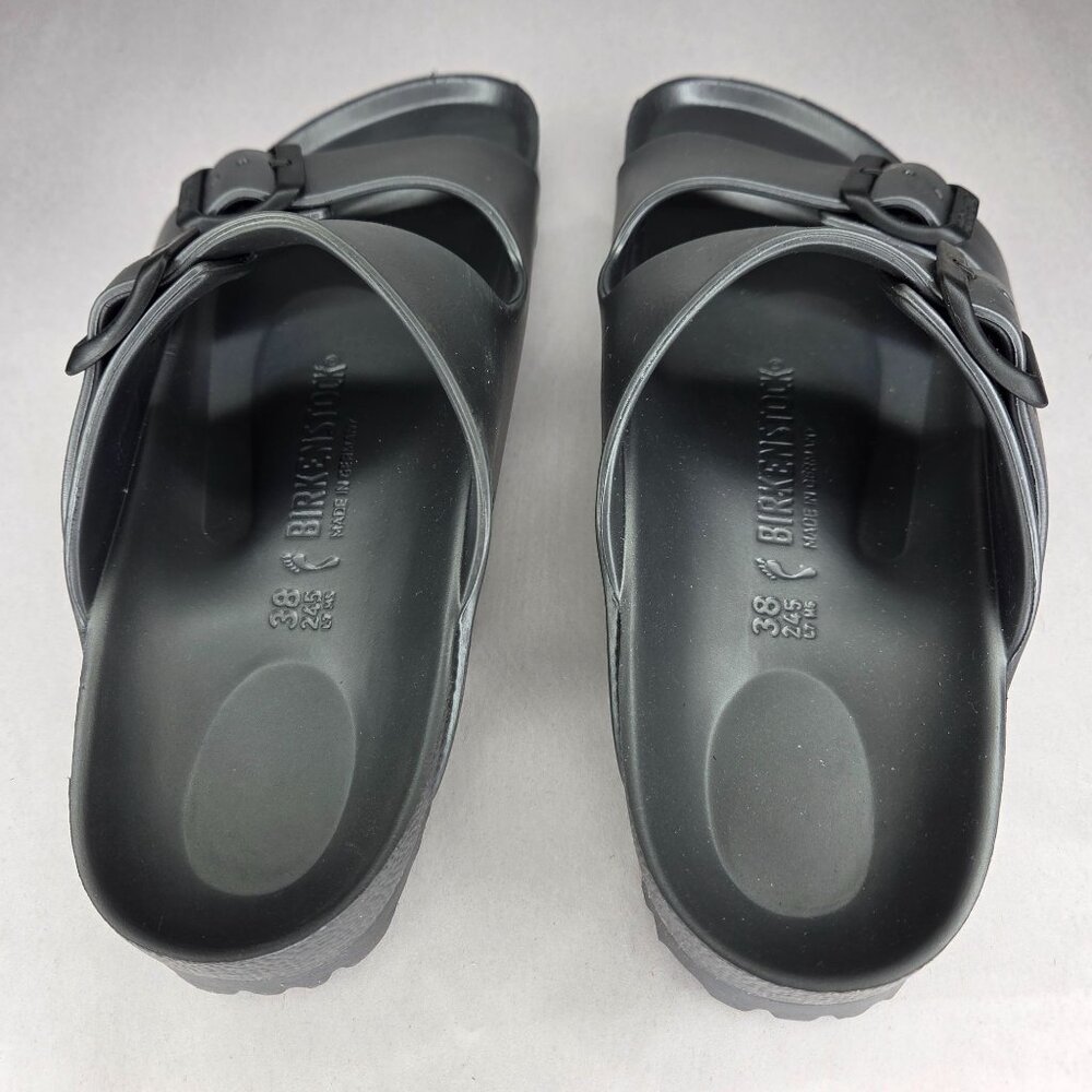 NWT Birkenstock Women's Arizona EVA Essentials Women's Shoes Metallic Anthracite - Picture 4 of 7